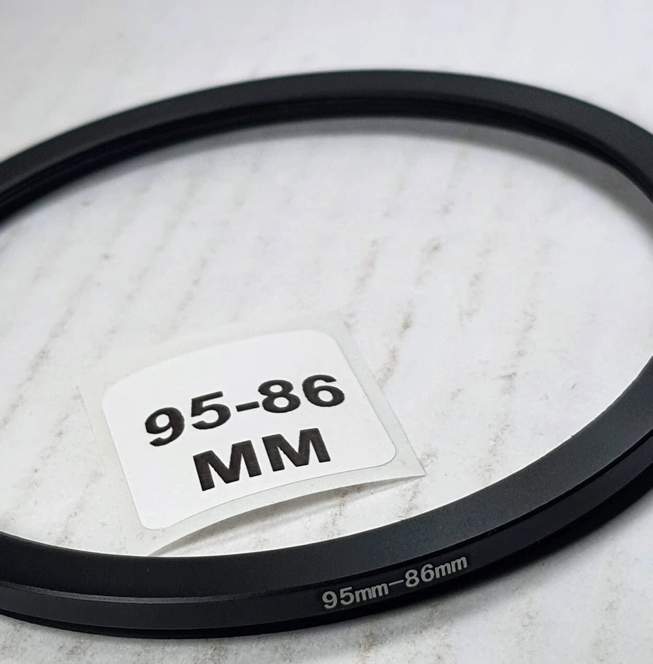 Anel adaptador conversor filtro lente 95-86mm step-down 95mm-86mm metal E95 para E86 - Imagem 1 de 4