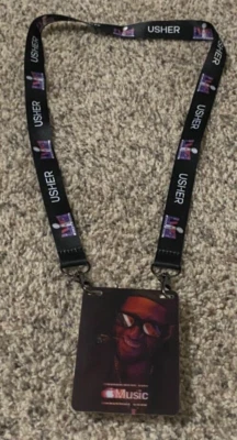 USHER Super Bowl LVIII Lightup LANYARD Medio Tiempo 49ERS CHIEFS MANZANA Exclusivo Foto 1 de 3