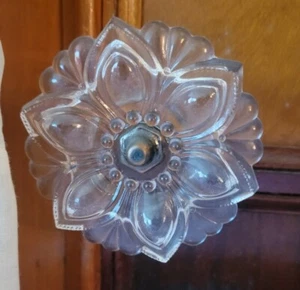 Antique Clear Glass Flower Curtain Tie Back~FREE SHIPPING - Picture 1 of 2