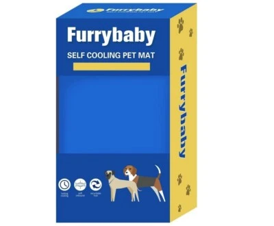 Furrybaby  Self Cooling Mat, Pet Cool Bed Dog Cat, Self-Cooling Pad Non Toxic - Image 1 of 4