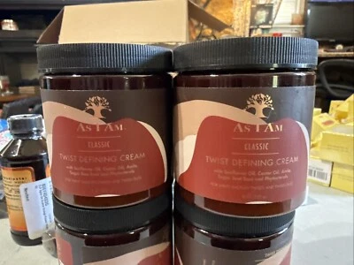 Crema definidora de torceduras As I Am (2 PK) para giros suaves brillantes y giros 8 oz Foto 1 de 4