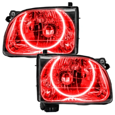 Oracle Lighting 01-04 Toyota Tacoma Pre-Assembled LED Halo Headlights -Red SEE W - Image 1 of 4
