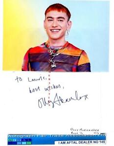 Olly Alexander vintage signed page, It's a Sin AFTAL#145