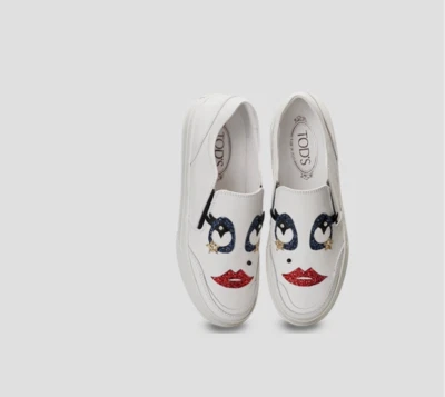 TOD’S Zapatillas de Cuero Mujer Blanco Colección Circo 36.5 Foto 1 de 4