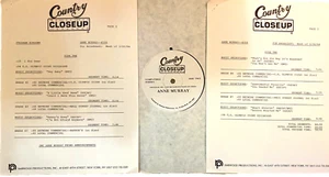 2/6/84 COUNTRY CLOSEUP HOST LON HOLTON INTERVIEWS ANNE MURRAY IN STUDIO, 11 HITS - Picture 1 of 2