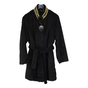 Alfredo Pauly Women's Coat - black - NEW with tags size XL Velvet - Picture 1 of 7
