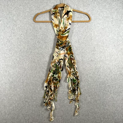 Bufanda Mary Frances My Tie Bird Song con cuentas y floral con flecos multicolor nueva con etiquetas Foto 1 de 4