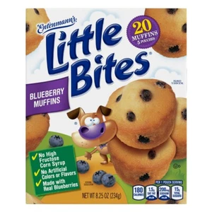 Entenmann’s Little Bites Blueberry 🫐 Muffins, 8.25 oz, 5 Count Box (Pack of 2) - Picture 1 of 5