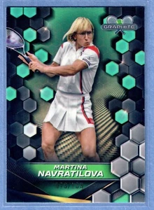 2024 Topps Graphite Martina Navratilova Aqua Refractor #/199 SP - Picture 1 of 2