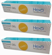 ETCHING DENTAL HEXA 37% PHOSPHORIC ACID ETCHANT GEL JUMBO KIT HE-1050 (3 Boxes)