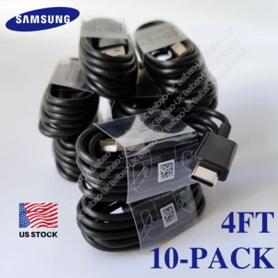 Lot 10X USB C Type C Cable Android Samsung Galaxy S20 S21 Fast Charger Data Cord - Image 1 of 4