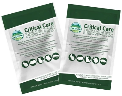Critical Care 2 x 36g, Nager Reptilien Kaninchen (Ersatz) MHD:11/26 avi-complete