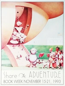William Joyce BOOK WEEK POSTER 1993 Wilbur Robinson - Picture 1 of 6