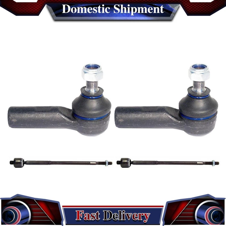 4x Extremo de barra de amarre de dirección interior exterior Delphi para Toyota MR2 Spyder 2003 2004 2005 Foto 1 de 3