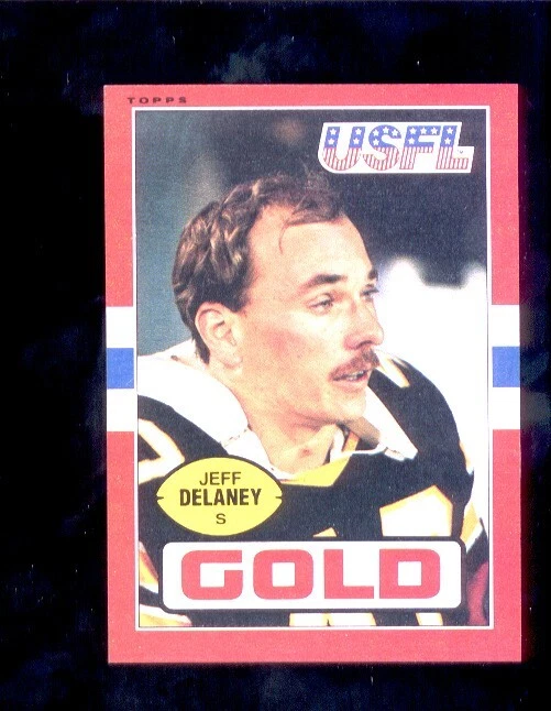 1985 Topps USFL JEFF DELANEY Denver Gold Card - Image 1 of 1