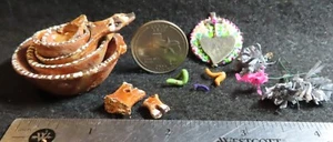 Stapeltontöpfe Mexikanische Oaxacan Tiere Ofrenda Papier Blumen 1:12 Mini 1851 - Bild 1 von 3