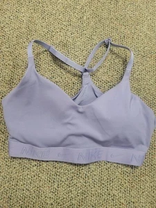 New Nike Dri Fit Womens Purple Indy Padded Sports Bra Light Support Size Large L - Picture 1 of 6