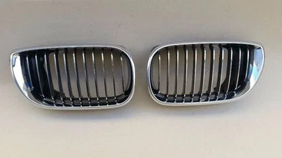 GENUINO BMW E46 325I 330I (SEDÁN) IZQUIERDA + DERECHA Rejilla delantera con marco cromado Foto 1 de 2