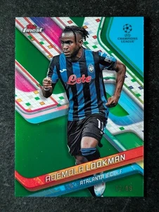 2024-25 Topps Finest UEFA ADEMOLA LOOKMAN 72/99 Green Refractor SP #137 - Picture 1 of 3