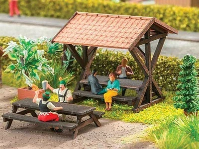 Noch 14674 N Scale Roadside Resting Place - Laser-Cut Minis -- Laser-Cut Kit - Image 1 of 4