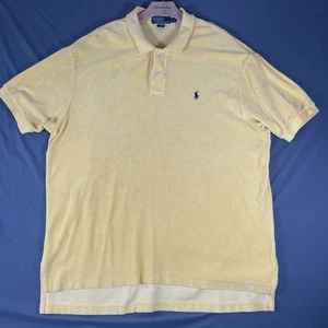 Polo Ralph Lauren Frottee Poloshirt Herren XXL Gelb Kurzarm Strand  - Bild 1 von 7