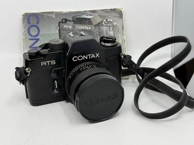 Contax RTS con limpio 50 mm F:1,4 Zeiss T* plano funcionando muy bien manual original Foto 1 de 4