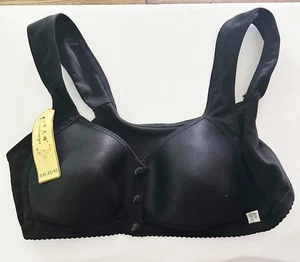 Daisy Bra for Seniors, Front Snap Closure Bra Black for Older Women Size XL NWT - Bild 1 von 4