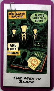 2025 Zendecks Conspiracies & Mysteries art card MEN IN BLACK Free Ship - Picture 1 of 2