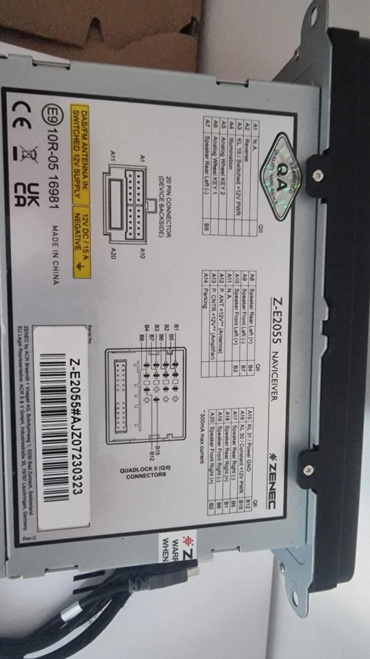 ZENEC Z-E2055 Autoradio Media Receiver kompatibel mit VW Passat CC 35 2008–2012 - Bild 1 von 3