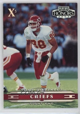 2002 Playoff Honors Xs /100 Tony Gonzalez #44 HOF - Image 1 of 2