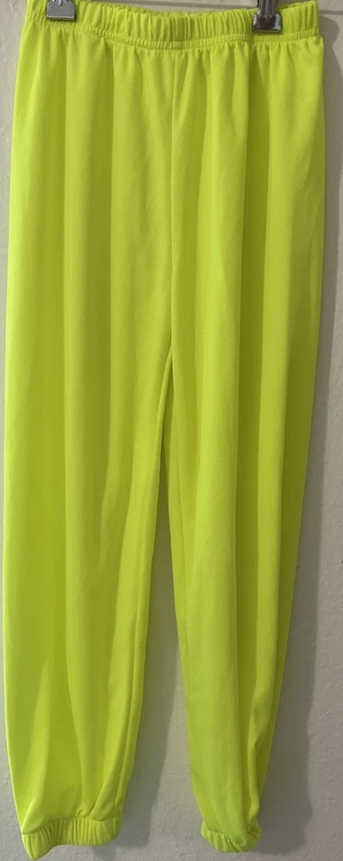 Pantalones de malla amarilla florescente talla 7/8 para niños Foto 1 de 1