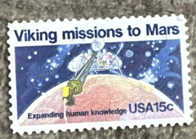 Viking To Mars 15 Cents Postage Stamp.  Unused And Unhinged - Image 1 of 2