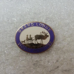 Pin de solapa esmaltada Elks Grand Lodge Youth Activites lijadoras C tono dorado bolso de mano Bk - Imagen 1 de 5