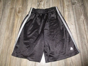 Athletech Boys Black Athletic Pull on Shorts with gray Stripes Size 8 Medium - Picture 1 of 9
