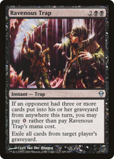 RAVENOUS TRAP ~mtg EX/VLP Zendikar Unc x1