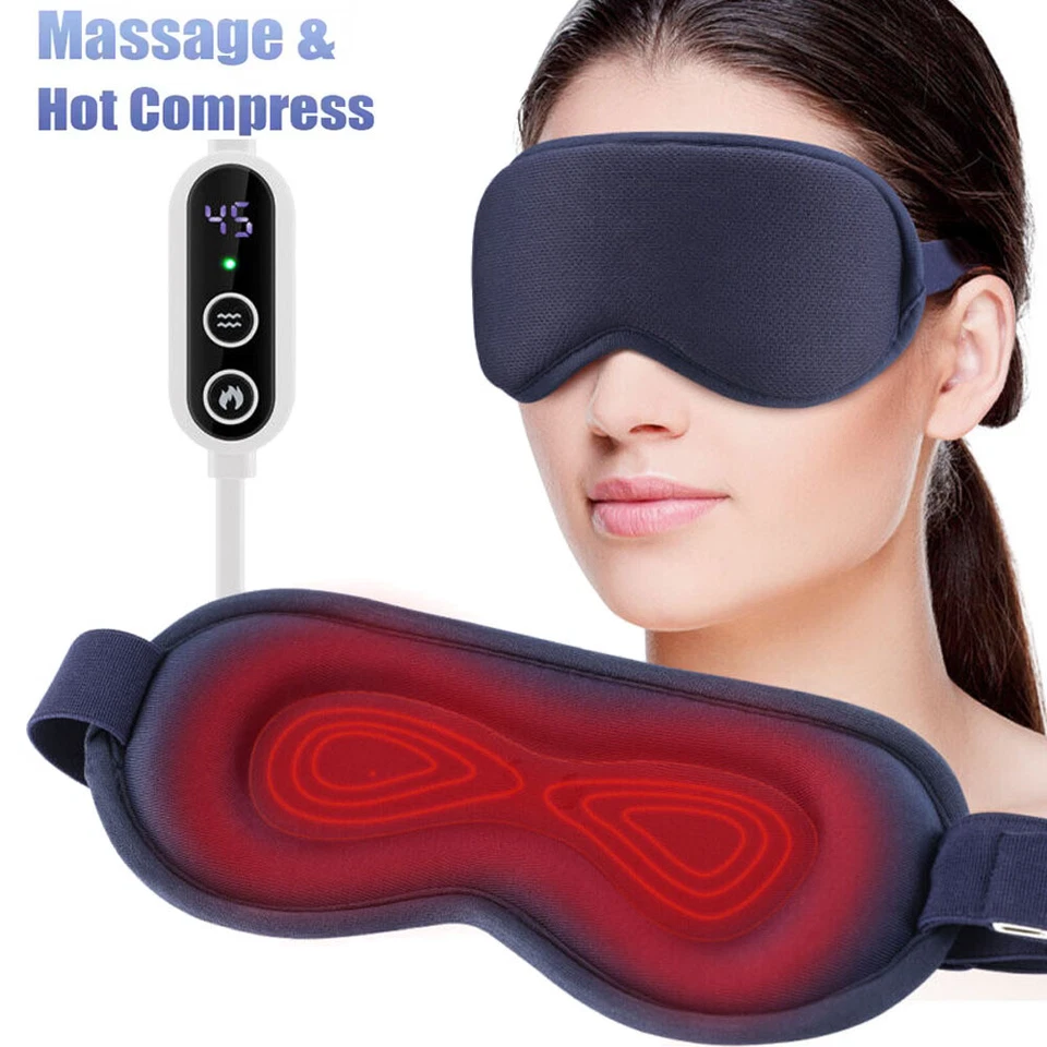 3D Electric Heated Eye Mask Pad, Warm Compress For Puffy Eyes Dry Eye Relax Eye - Image 1 of 4