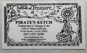 Business Card Discover A Treasure At Pirate's Ketch Punta Gorda, Florida - Picture 1 of 1