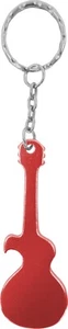 Keychain - Guitar Shaped Red Colored Novelty Bottle Opener #35015 - Picture 1 of 1