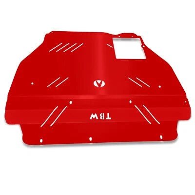RED TBW Aluminum Engine Under Tray Shield for 04-08 Acura TSX skid plate CL9 - Image 1 of 4