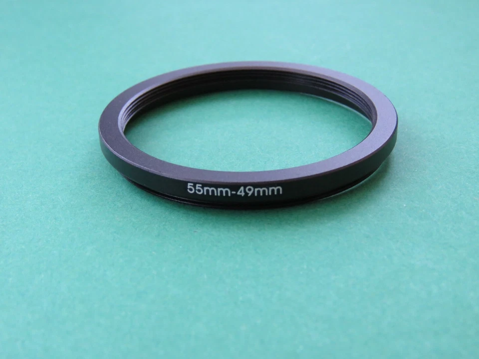 55mm to 49mm 55-49 Step Down Male-Female Filter Ring Adapter 55mm-49mm  - Image 1 of 2