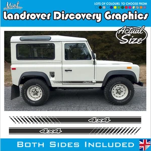 LANDROVER Defender 90 4x4 Off Road Rayas Laterales Calcomanías Adhesivas Gráficos 005 - Imagen 1 de 5