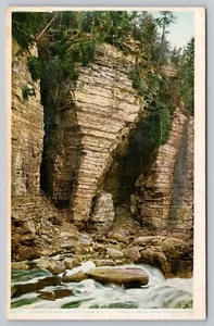 Cartolina Keeseville NY Ausable Chasm Elephants testa formazione Adirondacks UNP - Foto 1 di 2