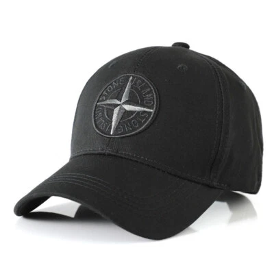 NUO Stone Island Cappello da Baseball Regolabile Cotone Snapback Cappelli Unisex - Image 1 of 4