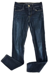 American Eagle Outfitter Women's Blue Super Stretch Jegging Denim Jeans Size 2 - Picture 1 of 7