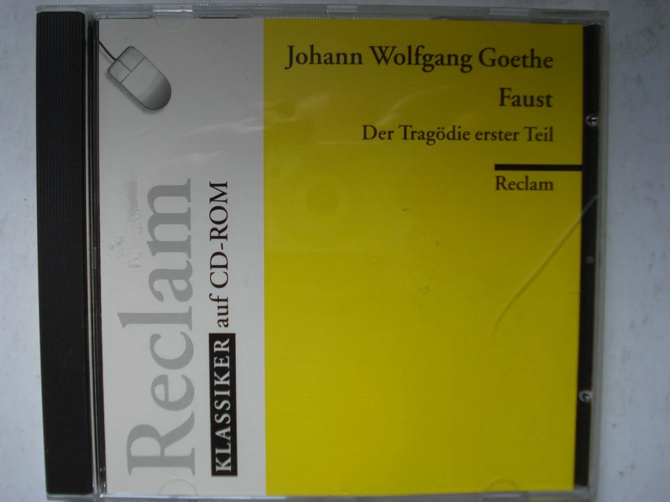 Faust Der Tragodie erster Teil Johann Wolfgang Goethe on CD-ROM German Language - Image 1 of 2