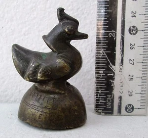 ¡ALTA CALIDAD! Pato Brahmani peso bronce opio 18th.c 325 g - Imagen 1 de 3