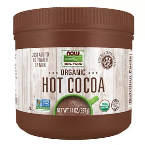 NOW FOODS Hot Cocoa Organic 14 oz - Picture 1 of 7
