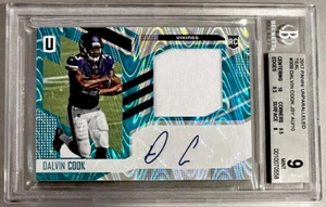/10 POP 1 BGS 9 10 Dalvin Cook RPA 2017 Unparalleled Rookie Patch Auto Teal Holo - Picture 1 of 3