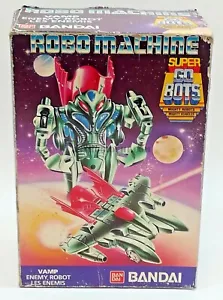 ROBO MACHINES GOBOTS VAMP BANDAI VINTAGE 1985 BOX TRANSFORMERS MACHINE - Picture 1 of 6