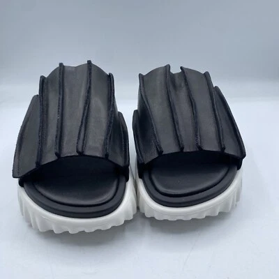 4ccccees Free People Waffo Pliegues Gracias Plataforma Slides US6.5 EU37 Boho Nuevo Sin Caja Foto 1 de 4